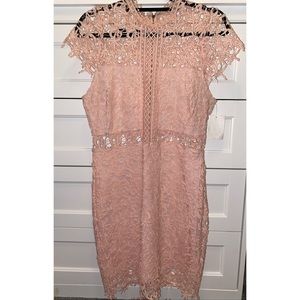 Pastel pink Lace Dress